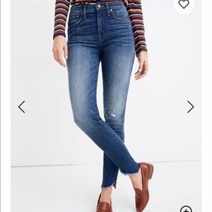 Madewell size 32 10 in high rise skinny tulip hem